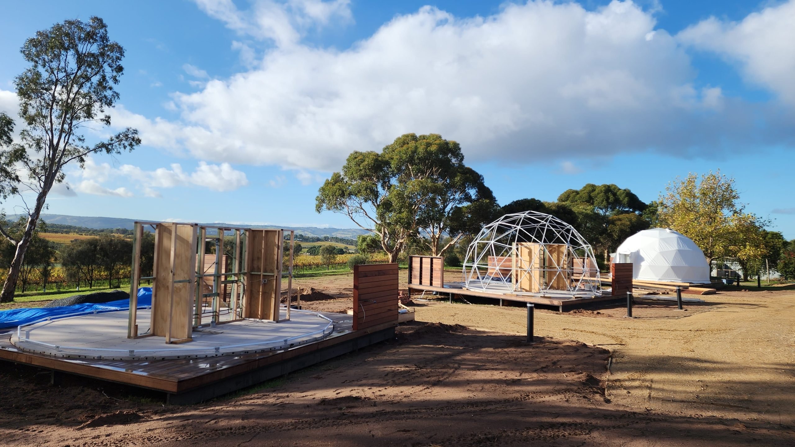Glamping domes